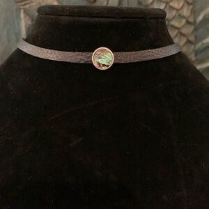 Lucky Brand Leather Choker Necklace